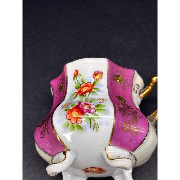 Vintage Royal Sealy 4 Footed Tea Cup Only Luster ware Gold Trim Japan - Picture 14 of 16